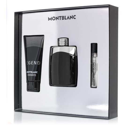 Mont Blanc SET MONT BLANC Legend EDT spray 100ml + MINATURA 7,5ml + SHOWER GEL 100ml (3386460139045)-0